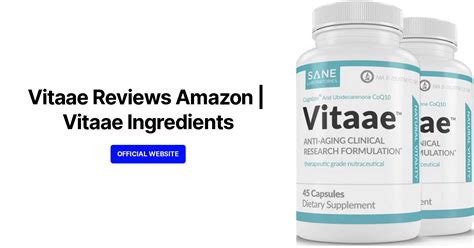 vitaae ingredients|SANE Vitaae for Brain Health: Natural Ingredients